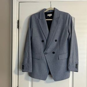 The Loft Wool Blend Light Blue Blazer Size 8